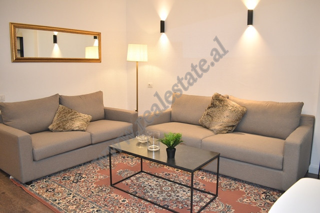 One bedroom apartment for rent in Abdulla Keta Street in Tirana, Albania.
It is positioned on the f